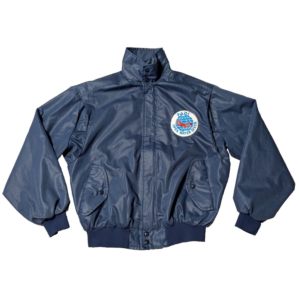 VTG‎ KING LOUIE PRO FIT x PADI OPEN WATER DIVER Men Large Bomber Jacket Made USA